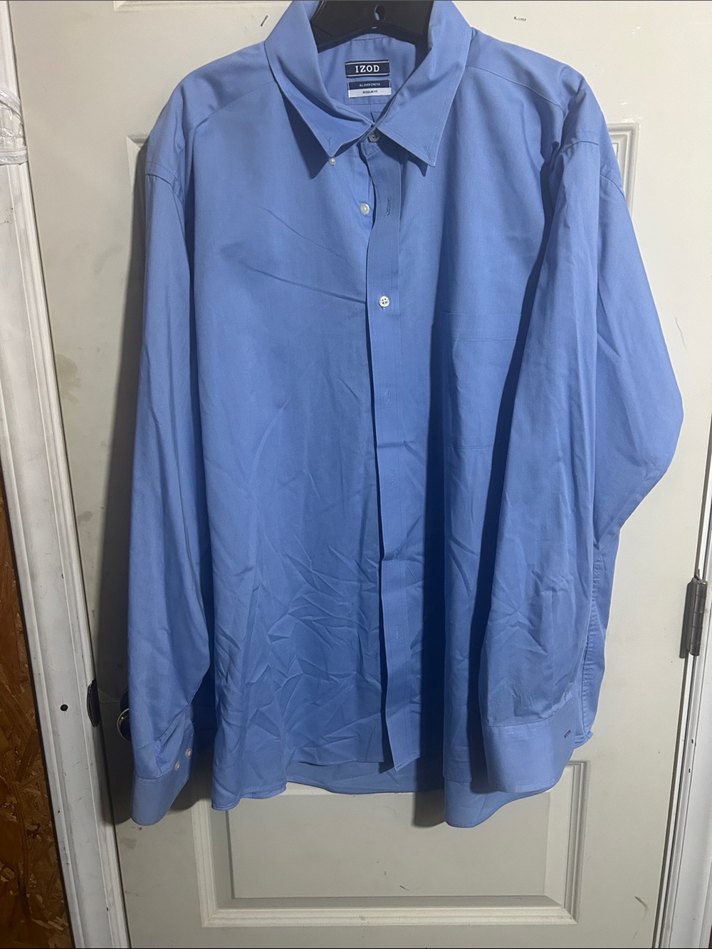 IZOD Men's Classic Light Blue Dress Shirt - Button Front
